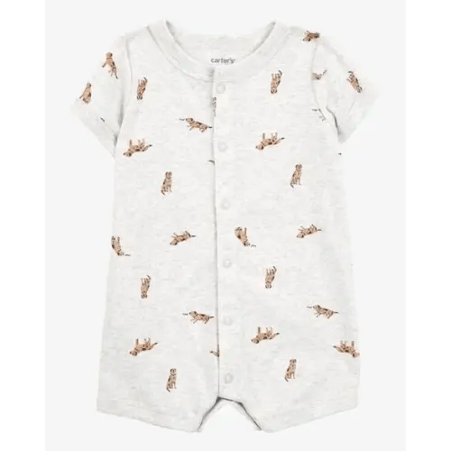 Baby Dog Short-Sleeve Romper - Gray - Carter's | Carter's