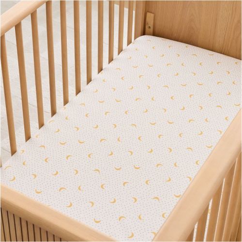 Moon & Dots Crib Fitted Sheet