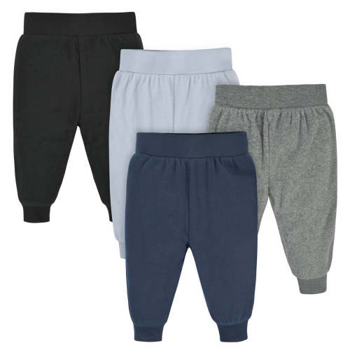 4-Pack Baby Boys Navy & Gray Microfleece Pants – Gerber Childrenswear