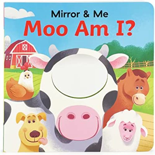 Mirror & Me Moo Am I? Mirrored Board Book for Infants, Babies and Toddlers, Ages 0-3