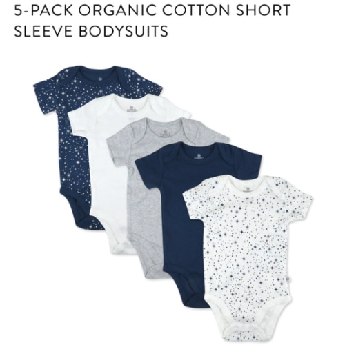 5-Pack Organic Cotton Short Sleeve Bodysuits | Honest Baby Clothing