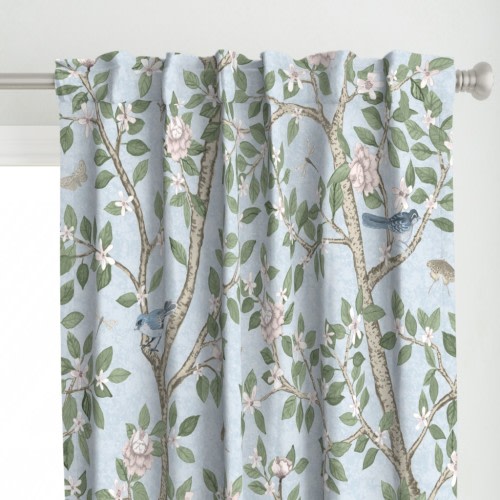 Curtain in Soft Blue Elsie's Garden