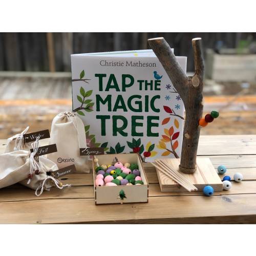 All Season Wooden Tree - Educational Activity Set for Children - Nature Based Learning, Waldorf, Reggio, Montessori
