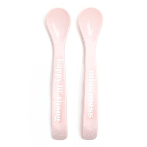 Bella Tunno Wonder Spoons - Soft Baby Spoon Set, Pink