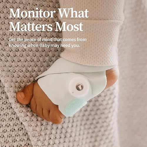 Owlet Dream Sock - Smart Baby Monitor View Heart Rate and Average Oxygen O2 ( Sleep Quality Indicators) Mint (Renewed)