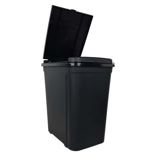 Mainstays Kitchen Trash Can, 7.6 Gallon Plastic Garbage Bin with Touch Top Lid, Black