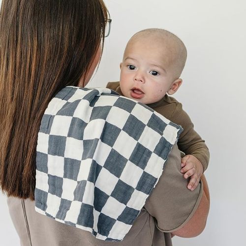 Mebie Baby Burp Cloths, Western, Muslin Burp Cloth Set for Spit Up, Drool, and More, Boho Burp Cloths for Baby Boy and Girl, Baby Must Haves for Registry Lists and Gifts for Newborns