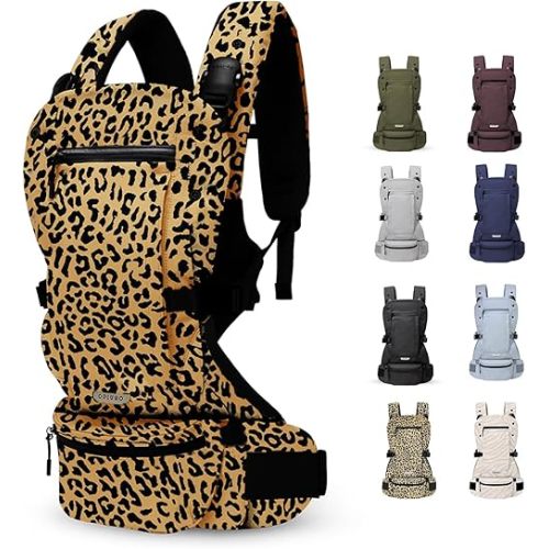 Baby Carrier - Baby Carrier Newborn to Toddler, Toddler Carrier, Adjustable, Lightweight, Breathable Carrier for Newborn to 33 Pounds (Wild Child)