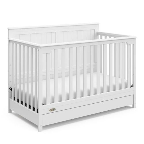 Graco Hadley 5-in-1 Convertible Crib with Drawer White