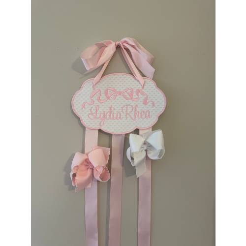 Hair Bow Holder / Monogram Hair Bow Holder / Hair Bow Organizer