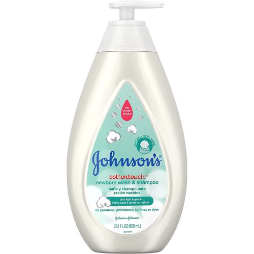 Johnson's Baby CottonTouch Newborn Baby Wash & Shampoo with No More Tears, 27.1 Fl Oz - 27.1 Fl Oz (Pack of 1)