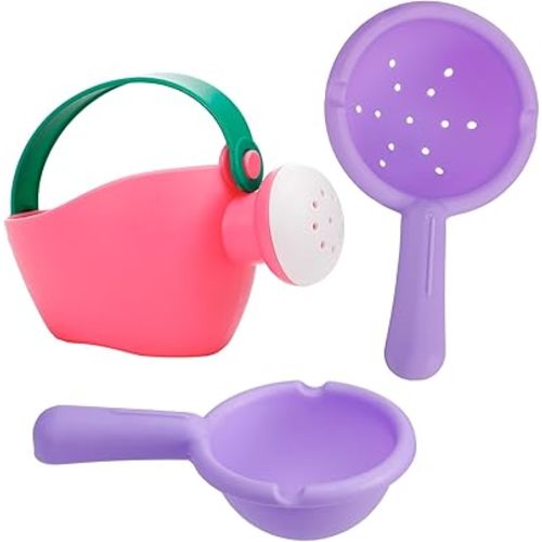Small Soft Bath Toys for Toddlers 1-3 - Super Easy to Clean Water Table Toys Baby Tub Swimming Pool Toy Fun Tactile Training Newborn Gifts, 3Packs (Pink)