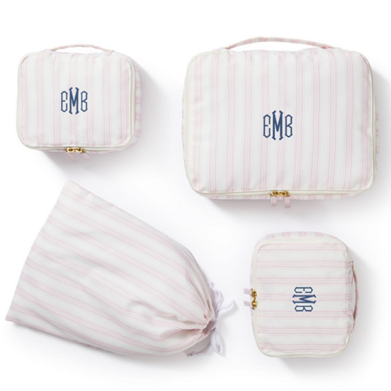 4 Piece Striped Packing Cube Set