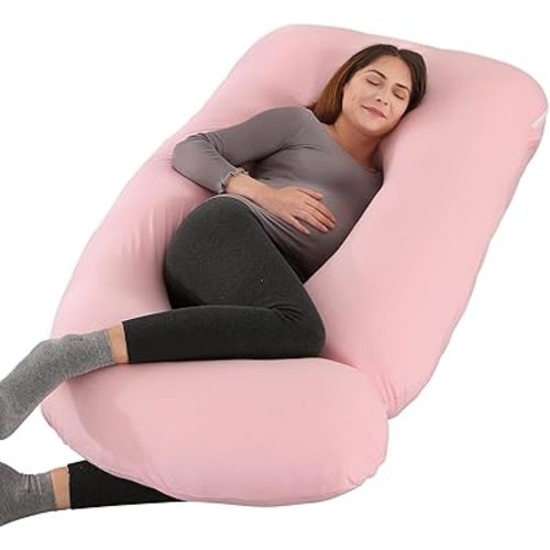 Victostar Pregnancy Pillow,57 inches U Shaped Maternity Pillow with Removable Cover Full Body Pillow Support for Back, HIPS, Legs, Belly