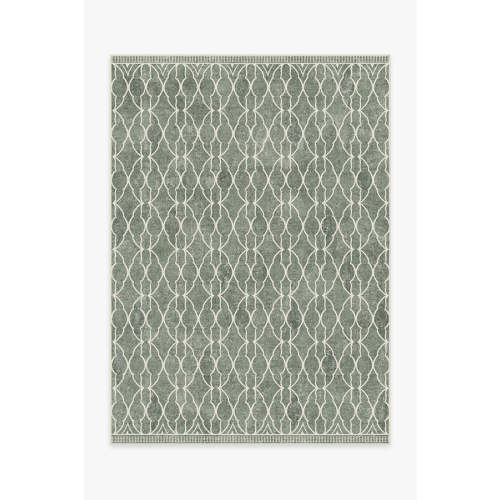 Grogu™ Trellis Sage Green Tufted Rug | Ruggable