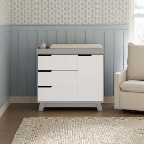 Hudson 3-Drawer Changer Dresser with Removable Changing Tray