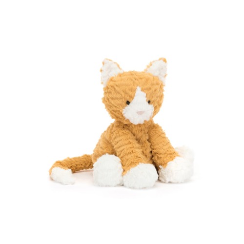 Jellycat Fuddlewuddle Ginger Cat Stuffed Animal, Orange