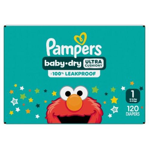 Pampers Baby Dry Diapers - (Select Size and Count)
