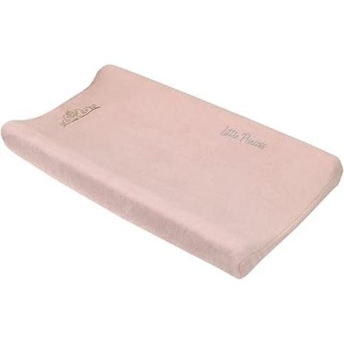 Disney Princess Enchanting Dreams Pink with Embroidered Gold Crown Super Soft Changing Pad Cover