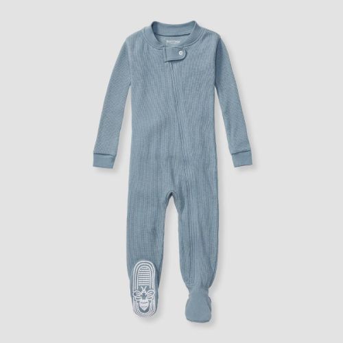 Burt's Bees Baby® Baby Snug Fit Lyocell Thermal Solid Footed Pajama - Blue 12m