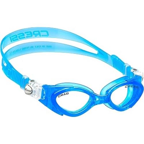Cressi Silicone Swim Goggles for Kids age 3, 4, 5, 6, 7 | CRAB made in Italy by quality since 1946