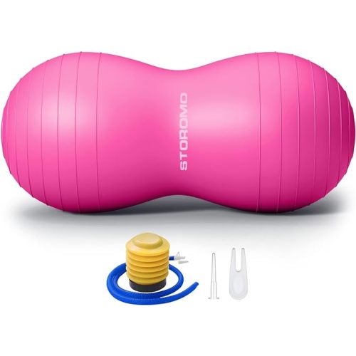 Anti-Burst Peanut Ball,Kids Active Wiggle Seat,for Labor, Therapy, Kids with ADHD – Eco-Friendly Birth Ball for Pregnancy, Physical Therapy & Exercise– with Pump