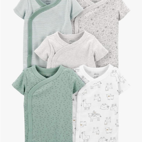 Simple Joys by Carter's unisex-baby 5-pack Side Snap Short-sleeve Bodysuit