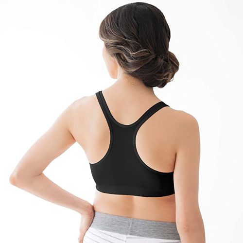 Medela Nursing Bra for Sleep and Breastfeeding, Crisscross Front, Racerback Bra, Four-Way Stretch Fabric, Easy to Care and Maintain, Oeko-Tex Certified, Black, Large