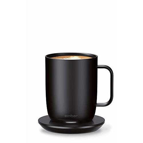 Ember Temperature Control Smart Mug 2, 14 Oz, App-Controlled Heated Coffee Mug with 80 Min Battery Life and Improved Design, Black