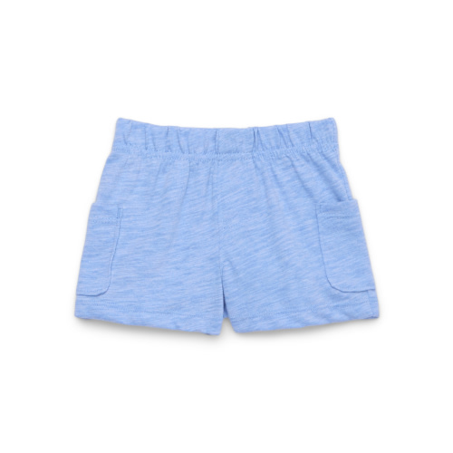 Garanimals Baby Boys Slub Jersey Shorts with Patch Pockets, Cotton Blend, Sizes 0-24M