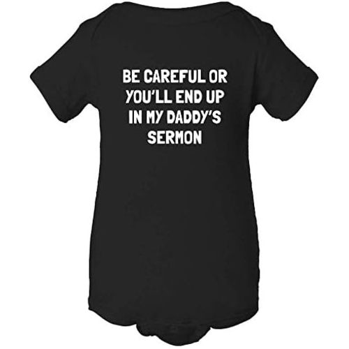 realpeoplegoods Pastor Baby Bodysuit - Minister Baby One-Piece - Preacher Baby Gift - Pastor Baby Gift - My Daddy's Sermon
