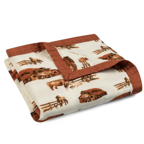 Homestead Big Lovey Three-Layer Muslin Blanket