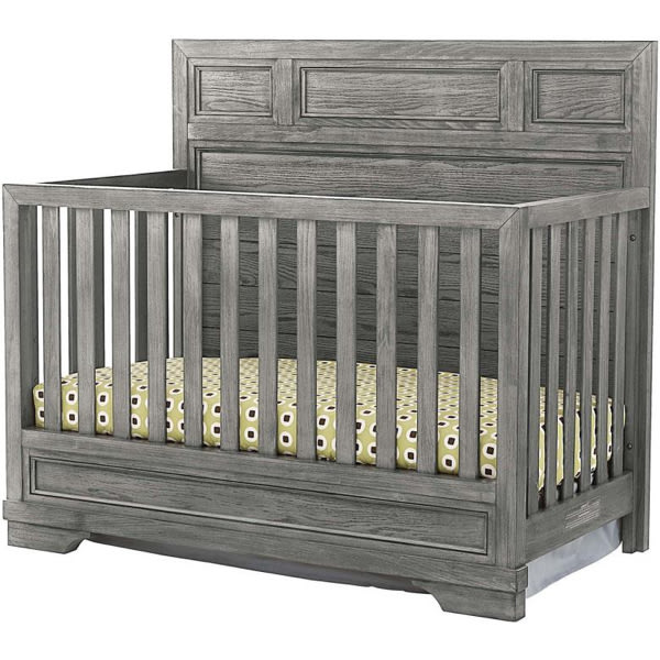 Westwood Design Foundry Flat Top Crib in Brushed Pewter FN-CR-2701NR-BPT