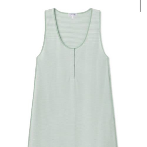 LAKE | Women | Pima Cotton Pajamas | Hydrangea Maternity Tank Gown