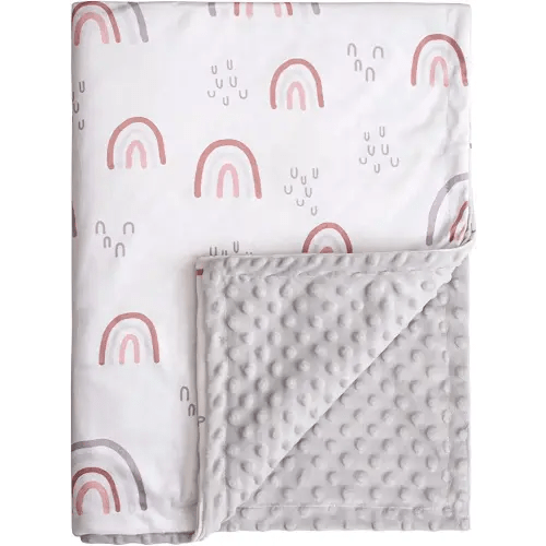 Soarwg Kids Baby Blanket Unisex Newborn, Super Soft Comfy Rainbow Blanket, for Toddler Baby Nursery Bed Blankets Stroller Crib Shower Gifts, 30 x 40 Inch