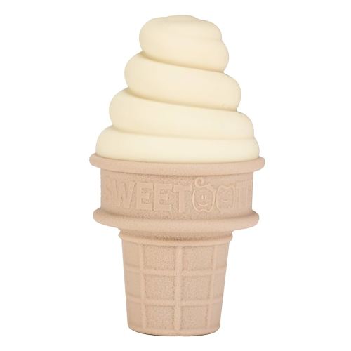 SweeTooth Ice Cream Cone Shaped Baby Teether - Yummy Yellow