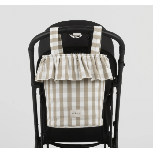 Vichy Basket - Oak + White · Minicoton