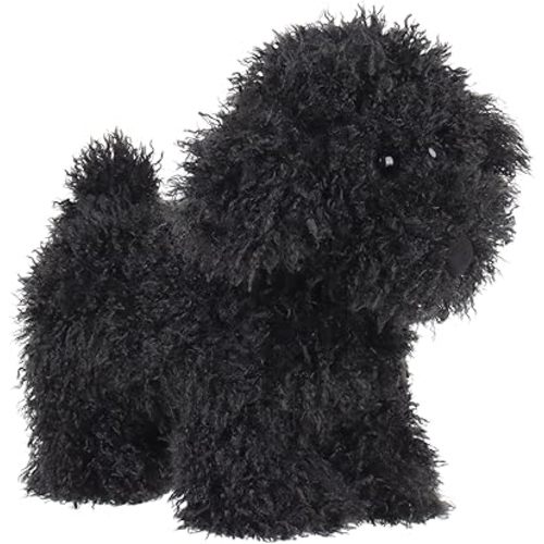 Apricot Lamb Toys Plush Black Poodle Dog Puppy Stuffed Animal Soft Cuddly Perfect for Child 8.3 Inches