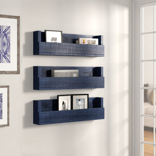Sand & Stable™ Baby & Kids Burch Pine Wood Floating Shelf & Reviews | Wayfair