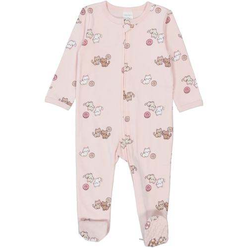 Light Pink Baby Cotton 2-Way Zip Romper | Best&Less™ Online