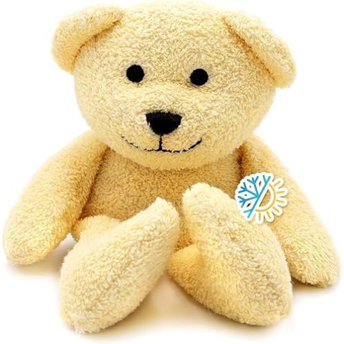 Thermal-Aid® (Honey The Yellow Bear) – Washable Heating Pad & Ice Pack – Plush Hot/Cold Pack with Natural Corn Filling – Reusable Comfort