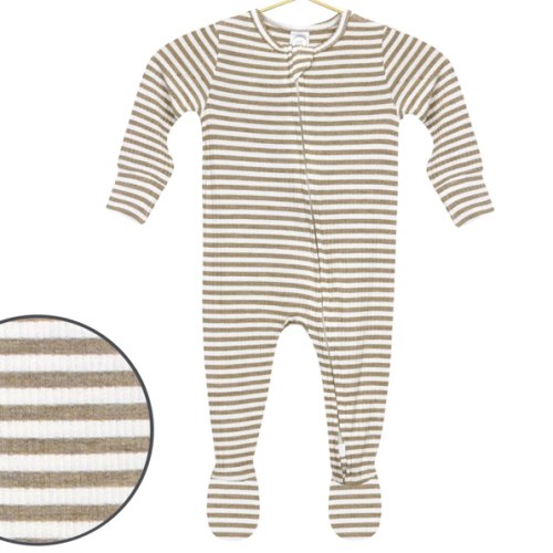 Indy Ribbed Zipper Footies