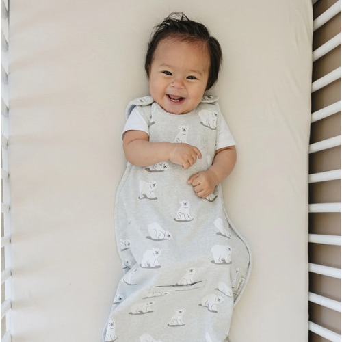 4 Season® Ultimate Baby Sleep Bag, Merino Wool & Organic Cotton, Polar Bear
