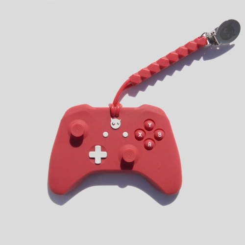 The One in Lava Red Teether