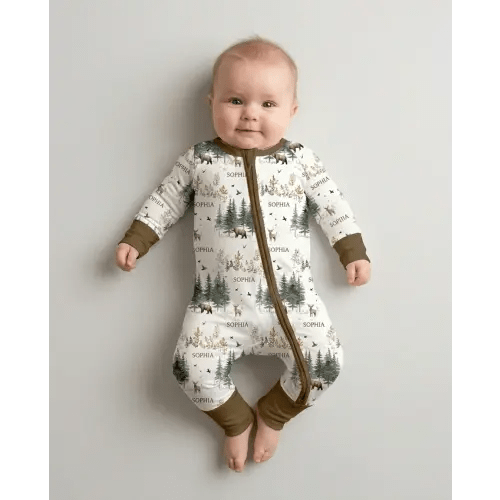 Mama loves photos, so to capture him growing, we'd love to get this adorable outfit up to 12 months for pictures in his mountain/wildlife themed room!