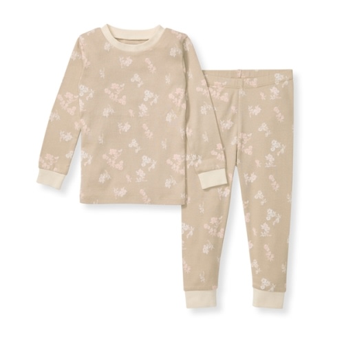 Whimsical Floral Organic Cotton Toddler Pajamas