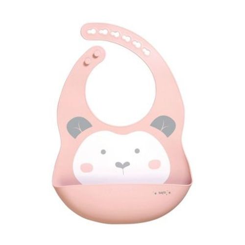 SARO Sweet + Fun Silicone Bib - Blossom: Baby Feeding Bib for Mess-Free & Comfortable Mealtimes