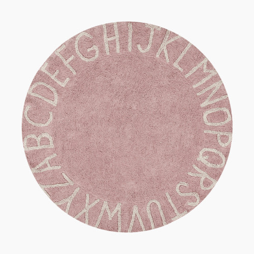 Lorena Canals Round ABC Washable Rug - Vintage Blush Natural, 5' Round