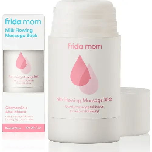Frida Mom Milk Flowing Massage Stick for Breastfeeding and Nursing Moms, Infused with Chamomile + Aloe to Hydrate and Soothe