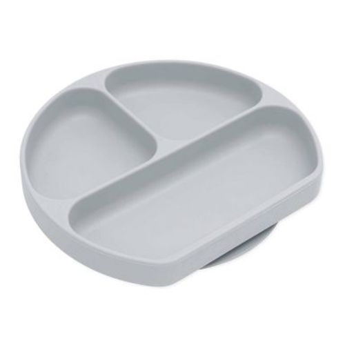 Bumkins Silicone Grip Dish - Gray